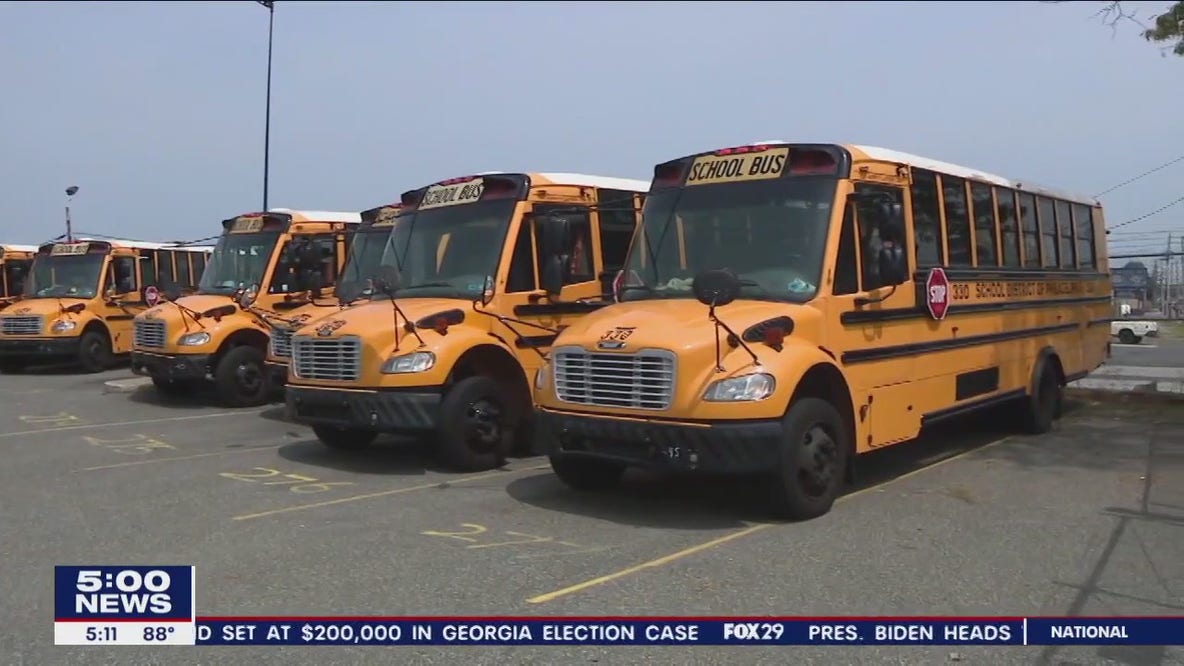 Philly school district will pay parents to drive their kids to school to combat bus driver shortage
